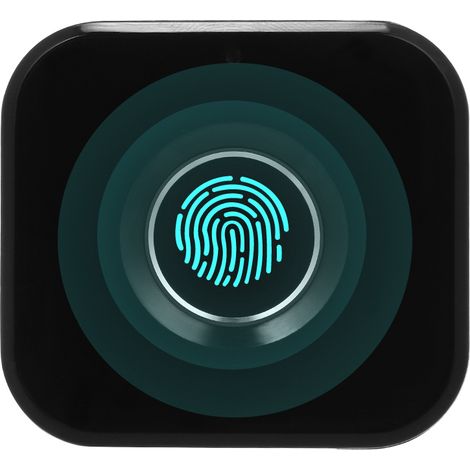 Mini serrure intelligente sans clé biométrique à empreinte digitale électrique portable pour tiroir meuble classeur bureau (1/3)