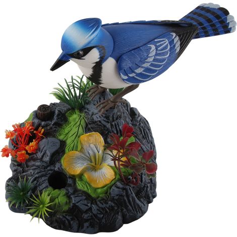 Oiseau Électronique Imitation avec Son et Mouvement, Jouet d'Induction pour Enfants - Décoration Bureau et Maison (1/5)