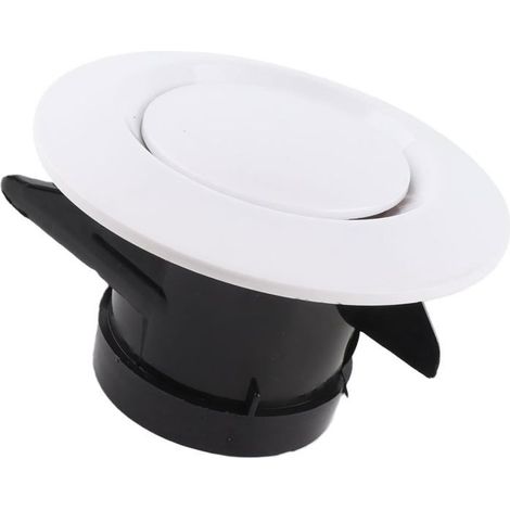 Couvercle de Conduit de Ventilation, 75mm Valve à Disque, Air Vent Cover RéglableAeration Reglable Couvercle De Grille D'évacuation (1/4)