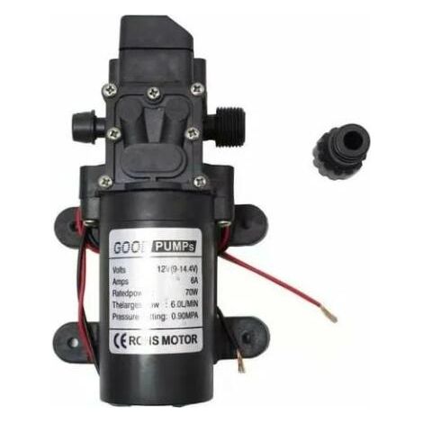 12V pompe électrique auto-amorçante pour caravane bateau nettoyage lavage et irrigation de jardin (1/5)