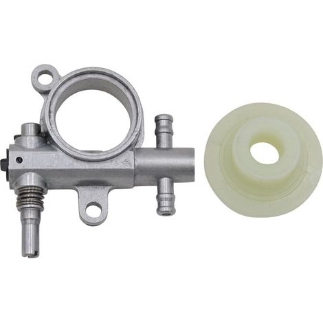 Gruppo pompa olio per motosega con pignone e vite senza fine, parti di ricambio compatibili con 25CC e 38CC (1/4)