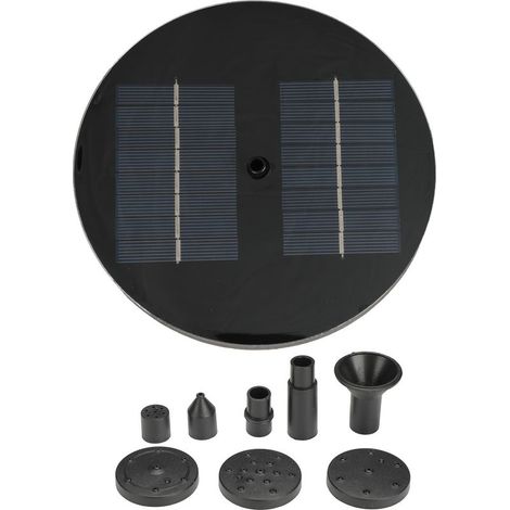 Fontaine solaire ronde flottante de 1,6 W pour la décoration de jardin, piscine et bassin. (1/5)