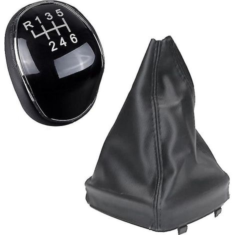 CREA 6 Speed Leather Gear Shift Knob For Ford Mondeo Iv S-max C-max