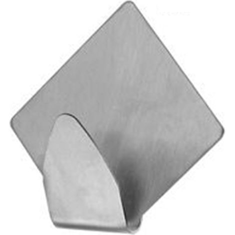 Trade Shop - Set 4pcs Ganchos Adhesivos Pared Hogar Cocina Baño Percheros Rhombuses 59664 -