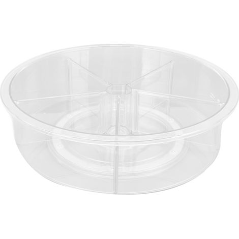Drehbarer Organizer, 360° drehbar, großes Fassungsvermögen, strapazierfähiges, transparentes PET, vielseitig einsetzbar (1/5)