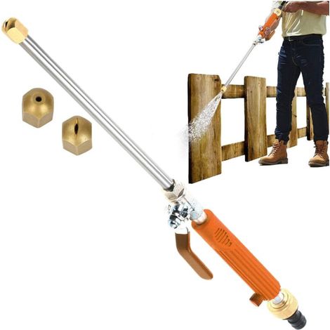 Buse de tuyau d'arrosage haute pression pour tuyau d'arrosage Buse de tuyau d'arrosage robuste pour lavage de voiture, de douche pour animaux domestiques, pulvérisateur d'arrosage portable