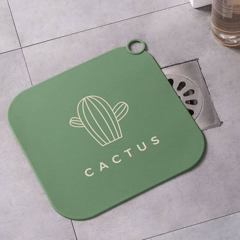 Bouchon De Vidange - Silicone - Carré - Étanche Anti-Odeurs - Pour Évier Cuisine Et Salle De Bain - 1 Pièce (1/4)