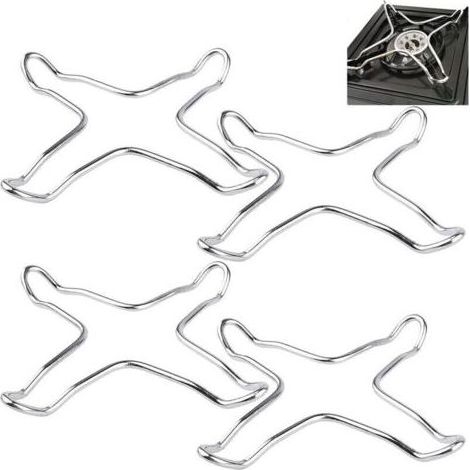 Support Universel en Fonte 4 Pièces pour Cuisinière à Gaz, Anneau Wok et Poêles de Cuisine (1/5)