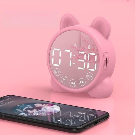 Réveil avec Haut-Parleur Bluetooth pour Enfants, Lumière Douce et (1/5)