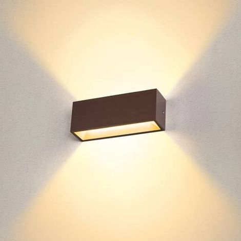 [NEUWERTIG] B-Ware Slv Sitra Led Außenwandleuchte Wandleuchte Gartenleuchte Lampe Up/Down 30cm Rost
