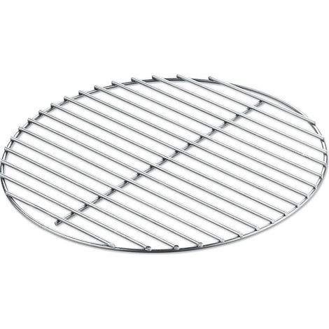 Weber – Grille de barbecue en acier Ø 34,5 cm – Compatible barbecue charbon Ø 47 cm – Idéale pour cuisson précise et homogène
