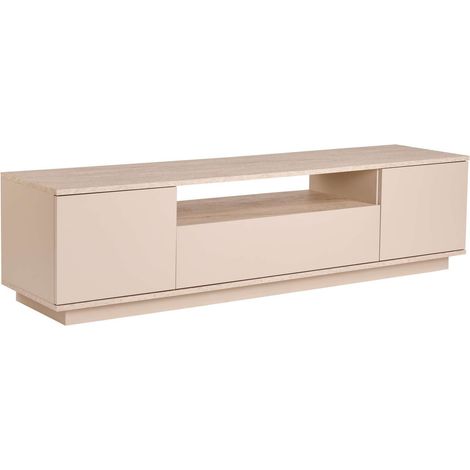 Porta TV in legno "Veramont" - 180 x 44 x 44 cm - Beige