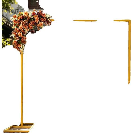 Arco de boda con estructura metálica, diseño elegante, color dorado, L (1/2)