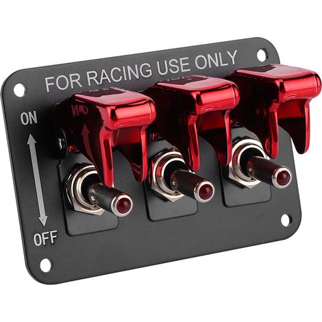 Interrupteur à bascule combiné 12V 20A pour voiture, course, allumage, relais moteur, panneau camping-car, kit de commutation (1/5)