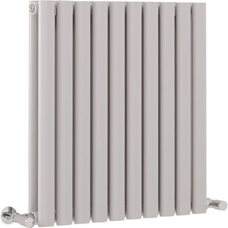 Hudson Reed Vitality – Radiateur Design Horizontal – Gris clair - 63.5 x 59 cm