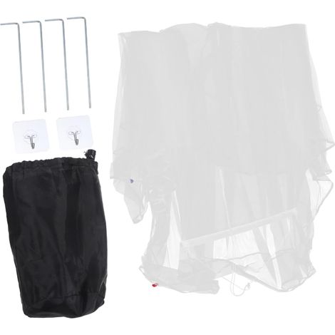 Moustiquaire portable ORFOFE pour le camping, lit double, fine (1/5)