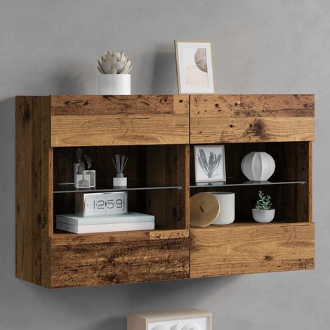 TV-Wandschrank Altholz 98,5 x 30 x 60,5 cm Holzwerkstoff