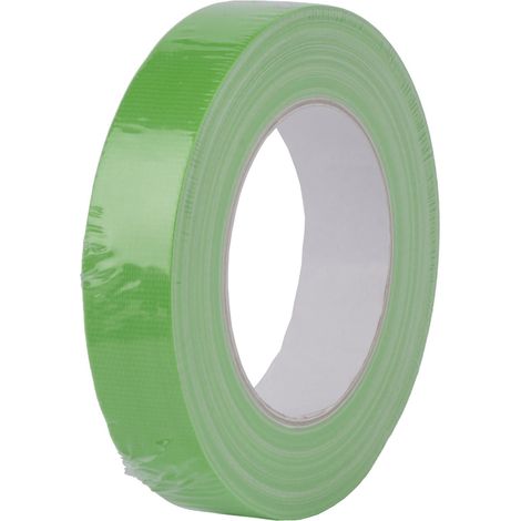 Cinta adhesiva kip 422 tela 25 mm x 25 m neón verde