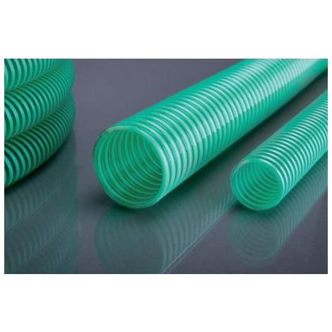 Tuyau aspiration APDatec 10vert/trans. 50x3,4mm 25m (1/2)