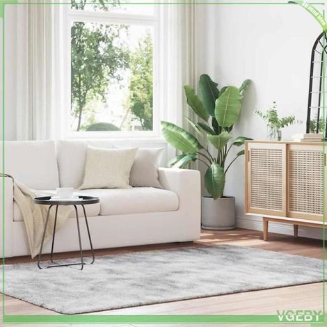 4102844 Tapis shaggy à poils longs NAVARRA gris argenté 160x230 cm (1/5)