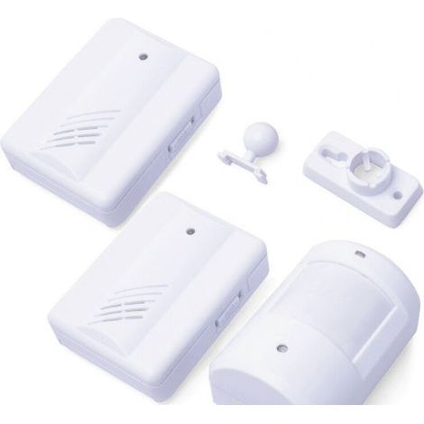 Nouvelle sonnette de porte intelligente 2-en-1 à capteur infrarouge, dispositif d'accueil pour hôtels, alarme d'entrepôt, un capteur, deux récepteurs (1/3)