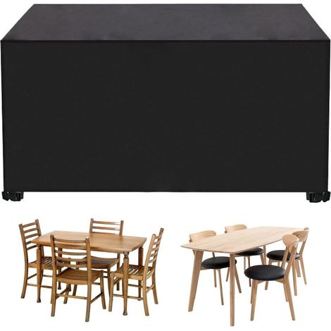 200x 160x 70 cmHousse Salon de Jardin, Bache Table Exterieur Imperméable Résistant à La Vent Pluie UV Déchirure, Housse de Protection Salon Bache Table (1/5)