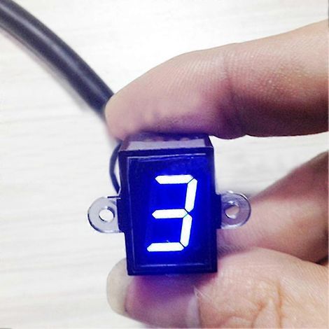 Compteur de vitesse numérique universel pour moto avec indicateur de vitesse et affichage UV à capteur de levier