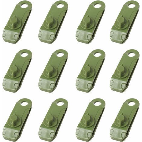 Pinces de Bâche Clips de Tente de Camping en Plastique Petite Pince à Oeillets pour Auvent Toile d'Ombrage de Jardin Activités de Plein Air (1/5)