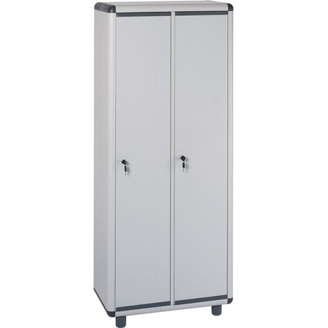 ARMADIO SPOGLIATOIO RESINA A 2 POSTI IN KIT C/SERRAT- 1,0 pz