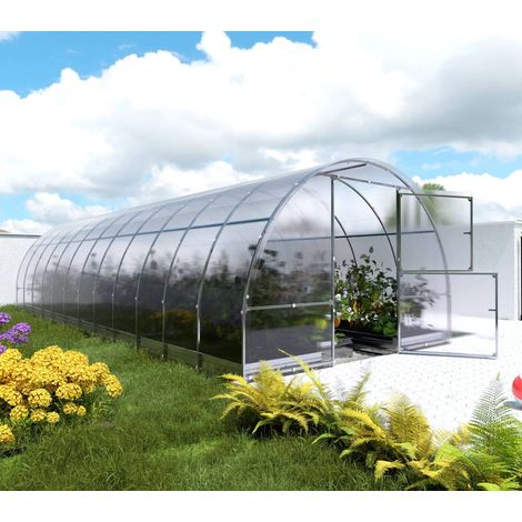 Serre da giardino robuste KLASIKA EASY 3 x 8 m (24 m²), 4 mm con rivestimento in policarbonato (1/5)