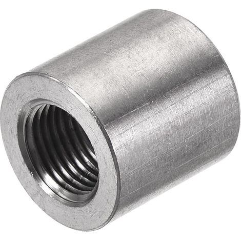 Schweißverschraubung aus Edelstahl 304 – 1 Stück – Edelstahl – 1/8 NPT-Innengewinde – Kraftstoff- und Flüssigkeitstank – 16 x 16 mm, silber (1/5)