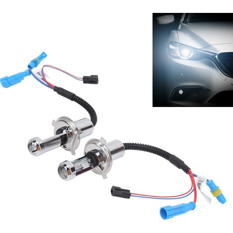 Fahrzeugmodifikation: Hochleistungs-Xenonlampen 6000K 35W, Autoscheinwerfer, HID-Lampen, H4-Fassung, Metallgehäuse. (1/5)