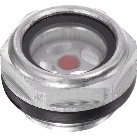 Air Compresseur Huile Niveau Jauge Vision Verre 1/2" Mâle Fileté Aluminium Organique Verre Liquide Indicateur Vision Fenêtre (1/5)