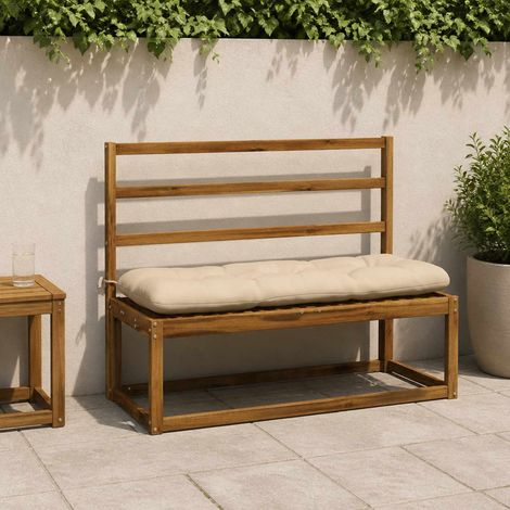 vidaXL Coussin de banc VIANEN 100 % polyester Crème 110 x 40 x 12 cm (1/5)