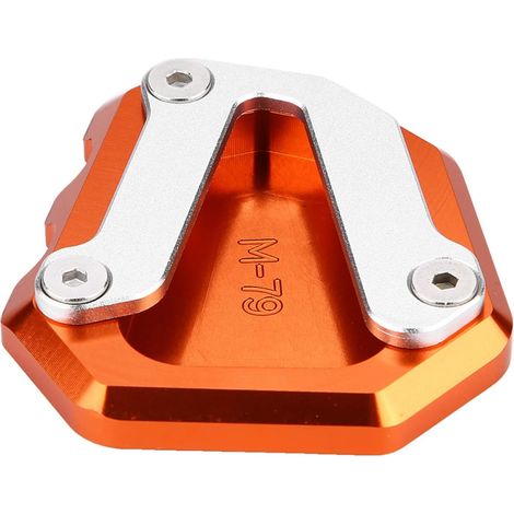 Extension de Béquille Latérale CNC pour Moto - Modèles 790 - Manque d'aluminium anodisé (Orange dynamique) (1/5)