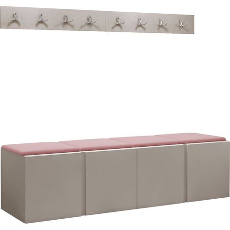 Conjunto para recibidor Pinis VII, Cachemira, 0x0x0cm, Tapiz, Aglomerado laminado, Colocada, Montada en la pared