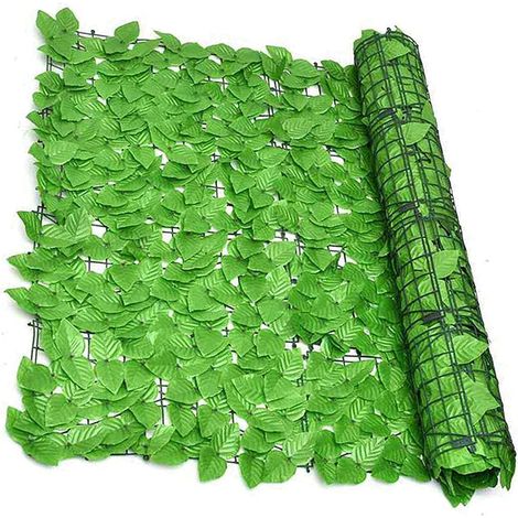 Écran d'Intimité en Lierre Artificiel pour Clôture, Haie Artificielle 100cm x 300cm, Panneaux de Haie Faux, Décoration de Jardin Extérieur (1/5)