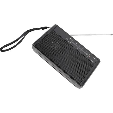 Radio portable FM/AM multibande, compacte, à piles, avec longue autonomie et prise jack 3,5 mm. (1/5)