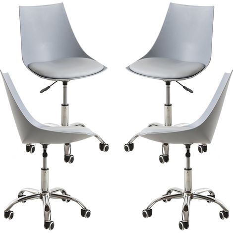 Packs Sillas - Pack 4 Sillas Blok Office - Gris claro (1/3)