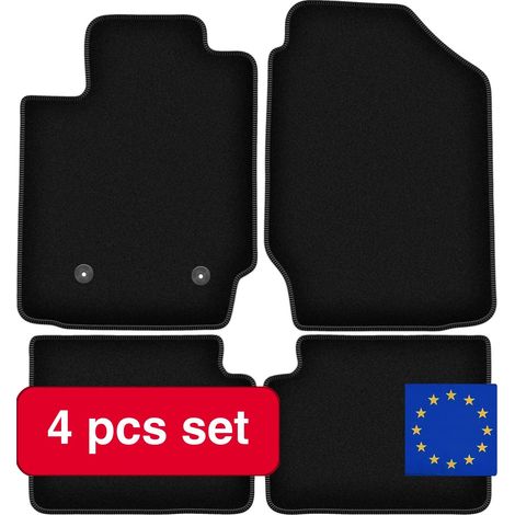 Tapis de voiture, design léger, compatibilité universelle, noir (1/5)
