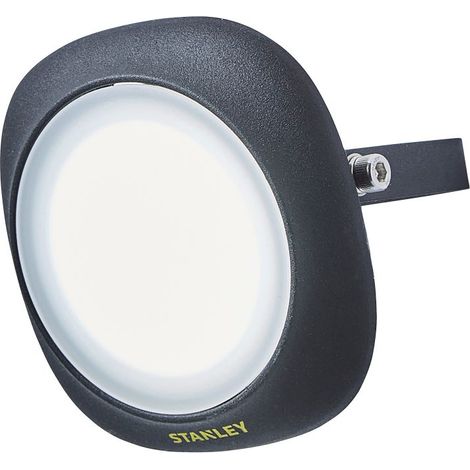 Stanley Round Outdoor 10 Watt Black Floodlight Garden Security Integrated LED (1/5)