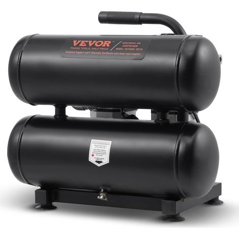 VEVOR-Luftkompressor,4,6 Gallonen Stahltank,1 PS 2,0 CFM@90 PSI ölfreier Luftkompressor und max. 120 PSI Druck,80 dB ultraleiser tragbarer Kompressor,für Autoreparatur,Reifenbefüllung,Spritzlackierung (1/5)