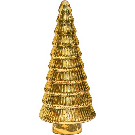 Juniper Tree Christmas Decorations - Glass - L14 x W14 x H31 cm - Gold