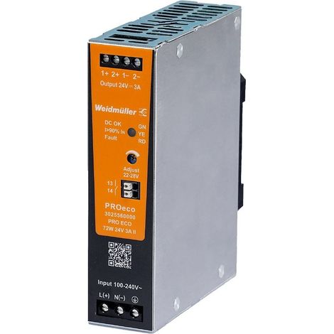 Alimentatore switching di corrente 72W 24V 3A Weidmuller 3025560000