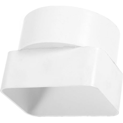 Adaptateur de Canalisation Déviateur de Pluie en Abs Gouttière Rectangulaire Beige pour Collecte D'eau pour Gouttière Extérieure (1/5)