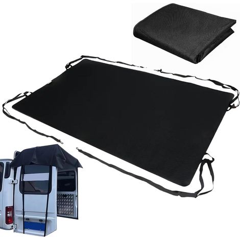 Auvent De Porte Arrière pour Fourgon Camionnette Camping-Car, PareSoleil pour Porte Arrière De Camping-Car, Auvent Imperméable en Toile Oxford pour Portes Arrières De Campings Cars (1/5)