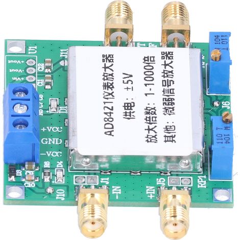 Carte Amplificateur de Précision AD8421 Faible Bruit 2.3mA Haute Fidélité (1/5)
