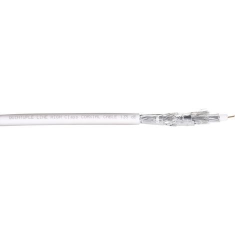 BKL Electronic 0806014/F Koaxialkabel Außen-Durchmesser: 8.20 mm 75 Ω 135 dB Weiß 100 m