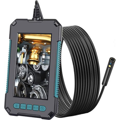 Industrielle Caméra Endoscopique 1080P HD Caméra d'inspection Endoscope canalisation avec écran LCD 4,3 Pouces, Lumière LED, Câble Semi-Rigide, 32G Carte (5M) (1/5)