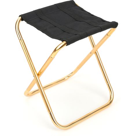 Tabouret de camping mini portable pliant léger pour les voyages en plein air, la pêche, le barbecue et la randonnée. (1/5)